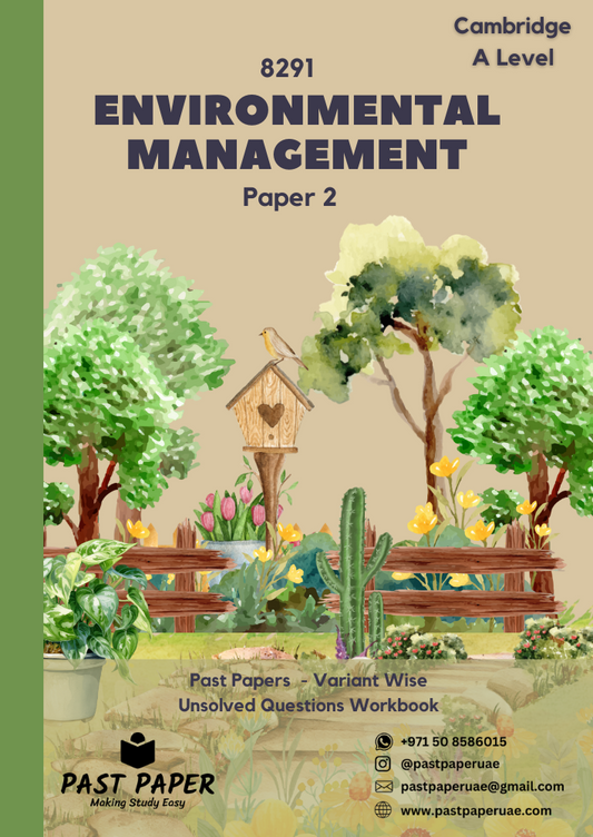 8291 – Environmental Management – Paper 2 - Variant Wise