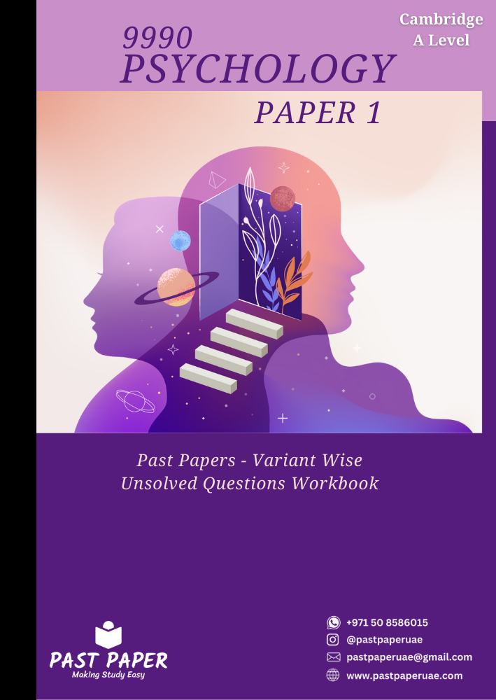 9990 – Psychology – Paper 1 - Variant Wise