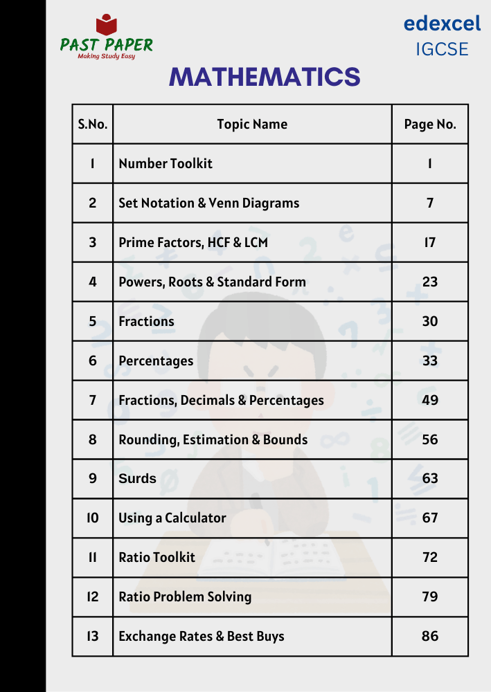 Mathematics Topic Wise Questions Answer