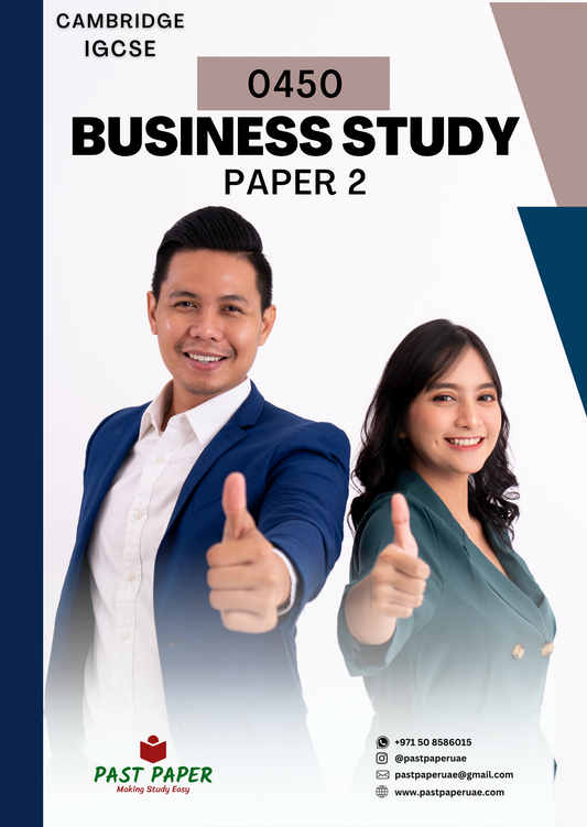 0450 – Business Studies – Paper 2 - Variant Wise