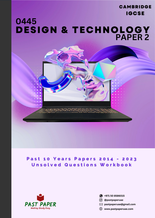 0445 – Design and Technology – Paper 2 - Variant Wise