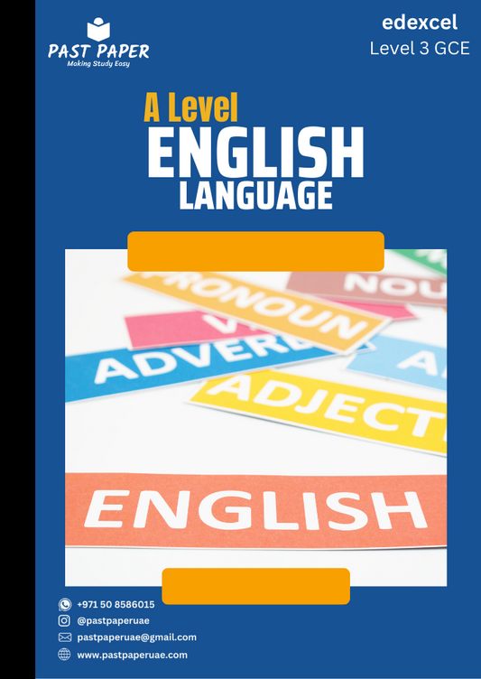 Edexcel – Level 3 GCE – English Language