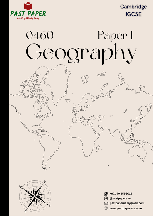 0460 – Geography – Paper 1 - Variant Wise