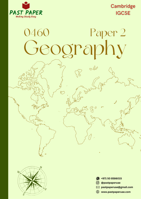 0460 – Geography – Paper 2 - Variant Wise