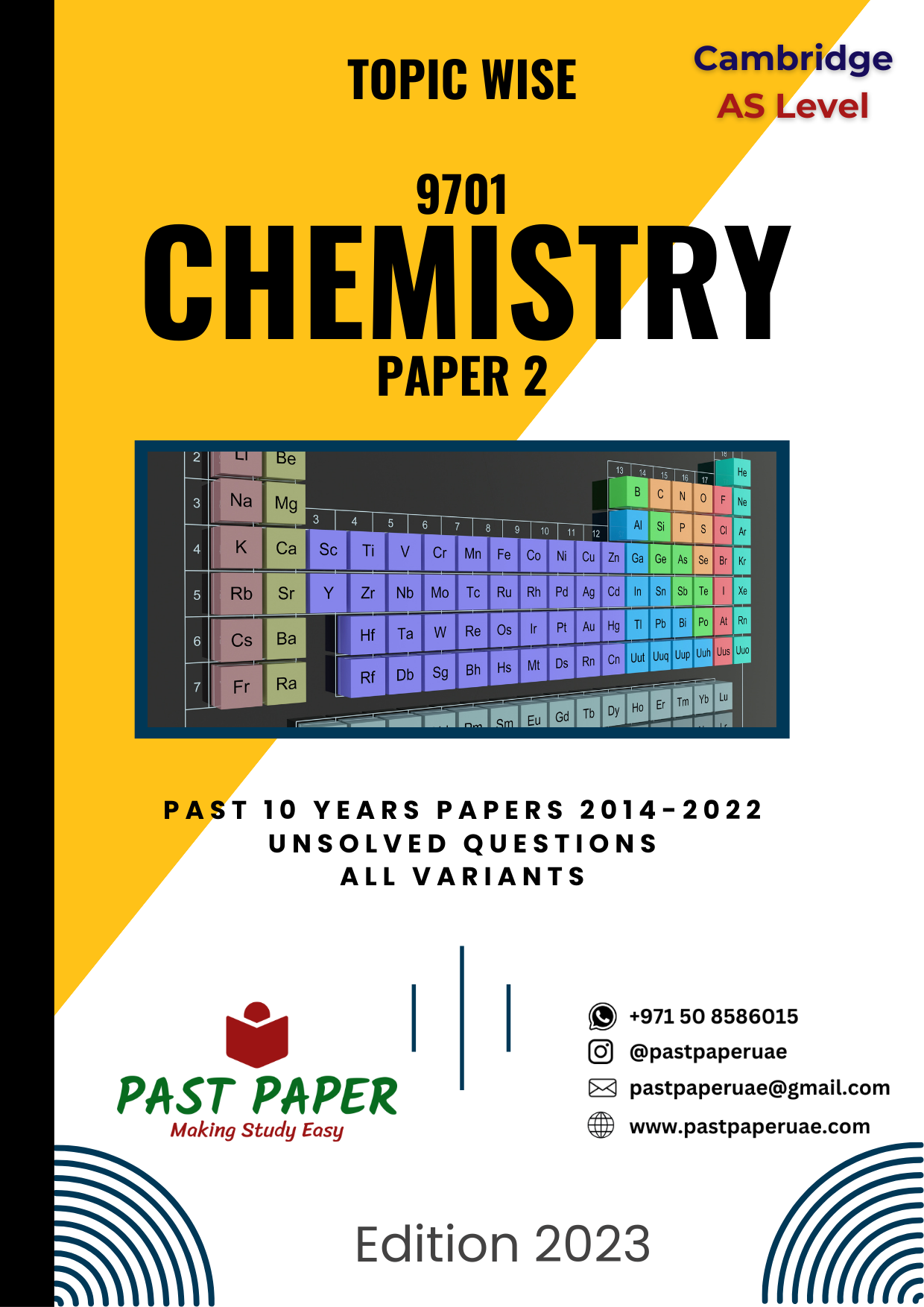 9701 - Chemistry - Paper 2 - Topic Wise