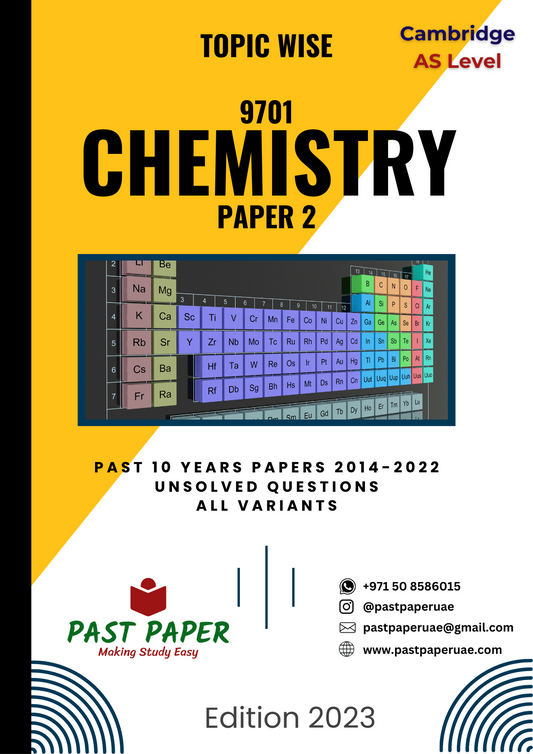 9701 - Chemistry - Paper 2 - Topic Wise