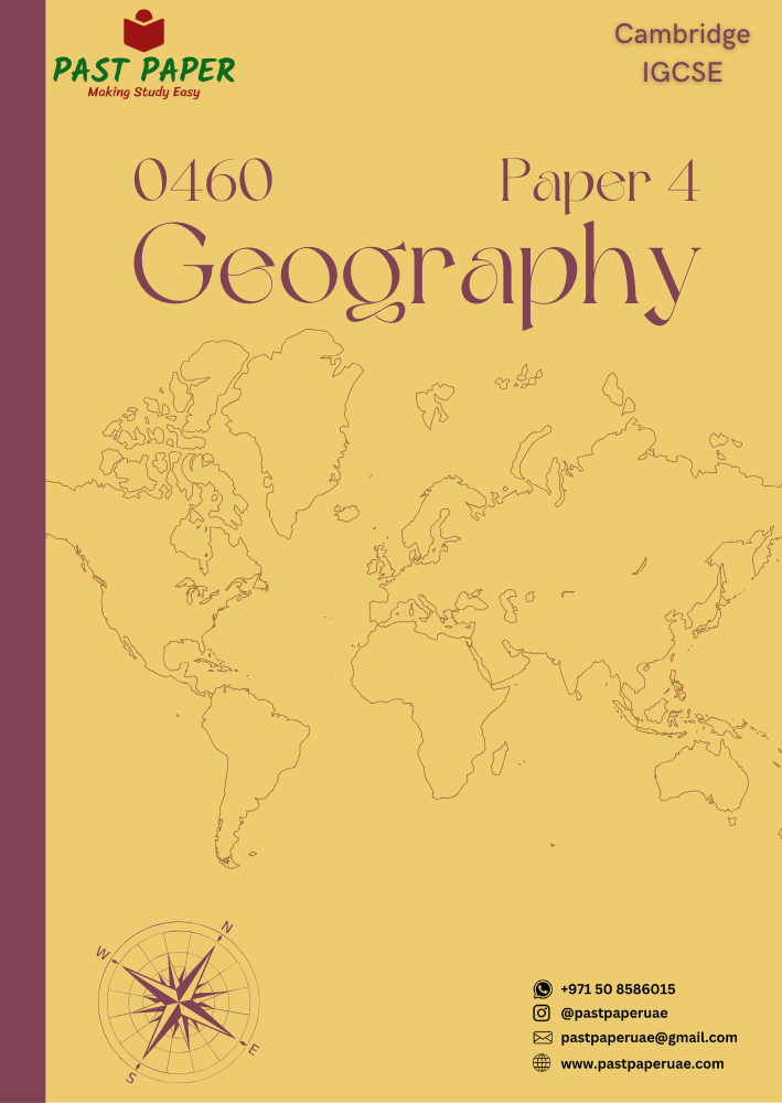 0460 – Geography – Paper 4 - Variant Wise