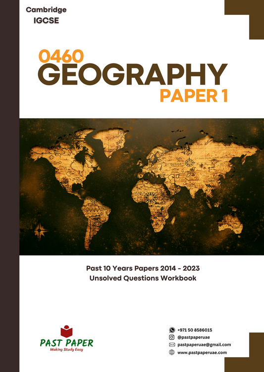0460 – Geography – Paper 1 - Variant Wise