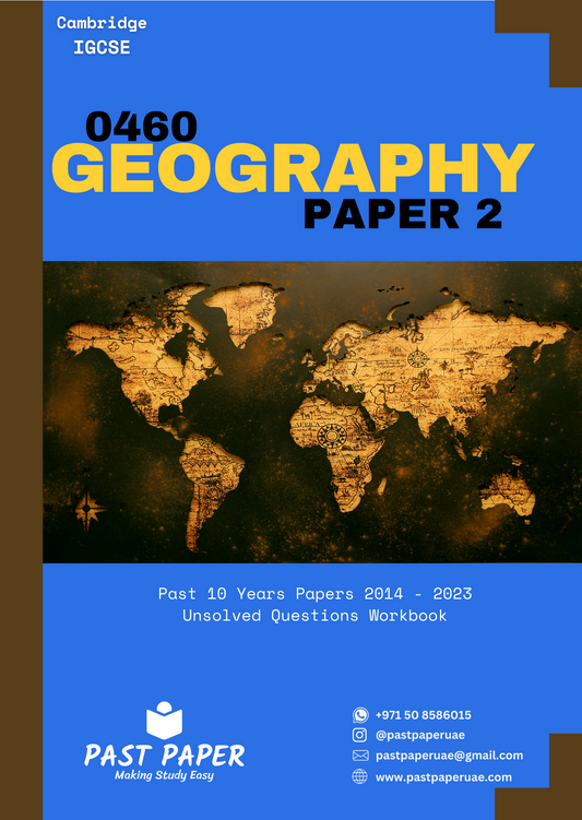 0460 – Geography – Paper 2 - Variant Wise