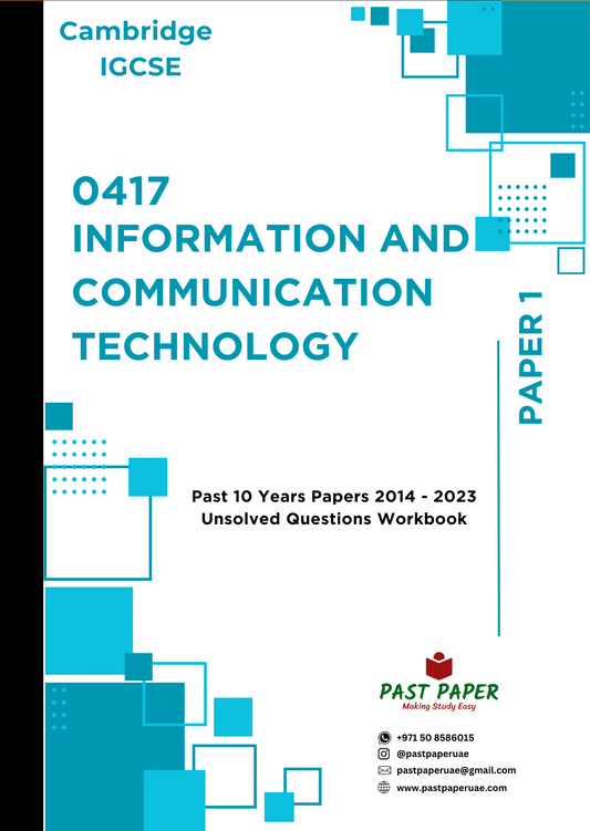 0417 – Information and Communication Technology – Paper 1 - Variant Wise
