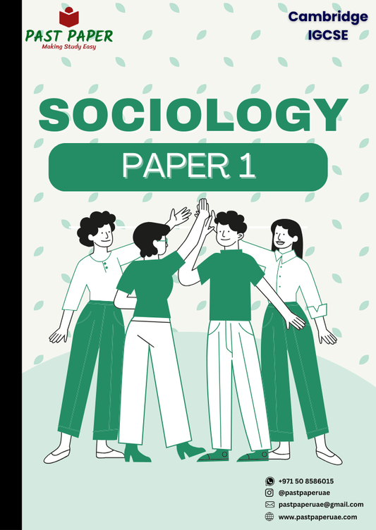 0495 – Sociology – Paper 1 - Variant Wise