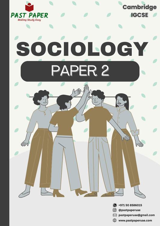 0495 – Sociology – Paper 2 - Variant Wise