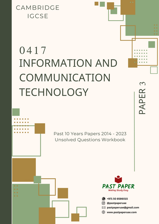 0417 – Information and Communication Technology – Paper 3 - Variant Wise