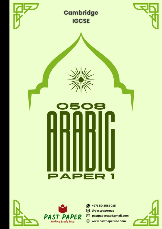 0508 – Arabic First Language – Paper 1 - Variant Wise