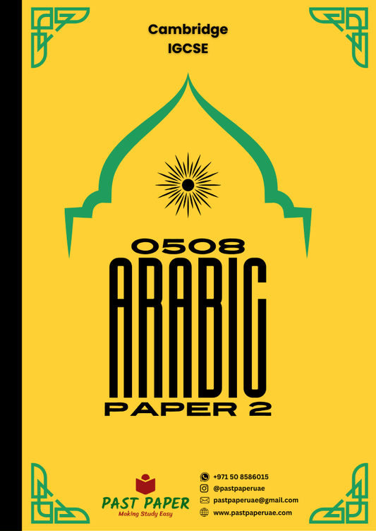 0508 – Arabic First Language – Paper 2 - Variant Wise