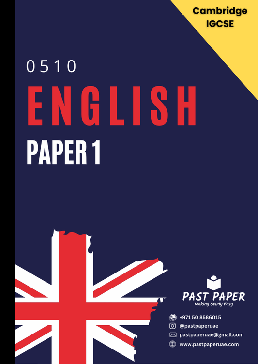 0510 – English – Paper 1 - Variant Wise