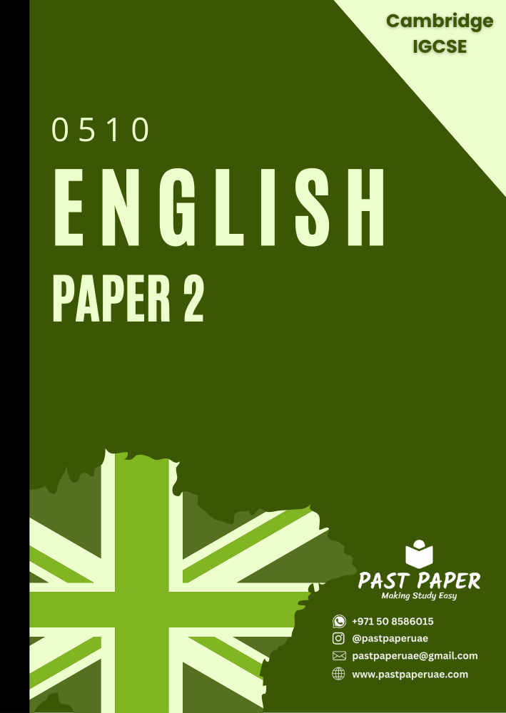 0510 – English – Paper 2 - Variant Wise