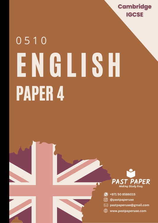 0510 – English – Paper 4 - Variant Wise