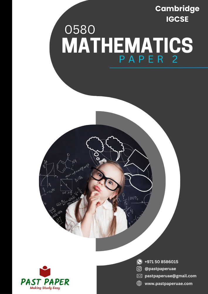 0580 – Mathematics - Paper 2 - Variant Wise