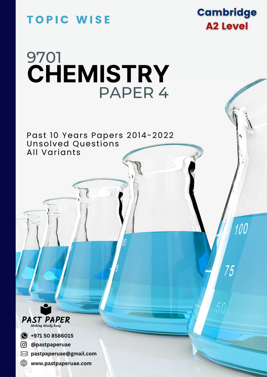 9701 – Chemistry - Paper 4 - Topic Wise