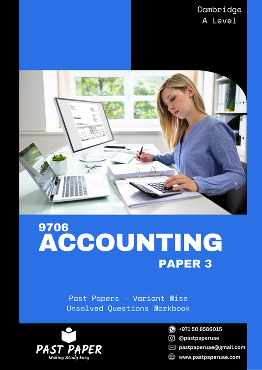 9706 – Accounting – Paper 3 - Variant Wise