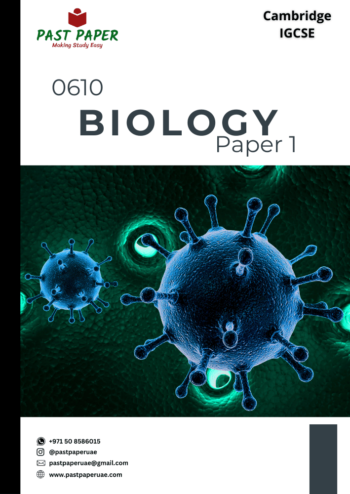 0610 – Biology - Paper 1 Core - Variant Wise