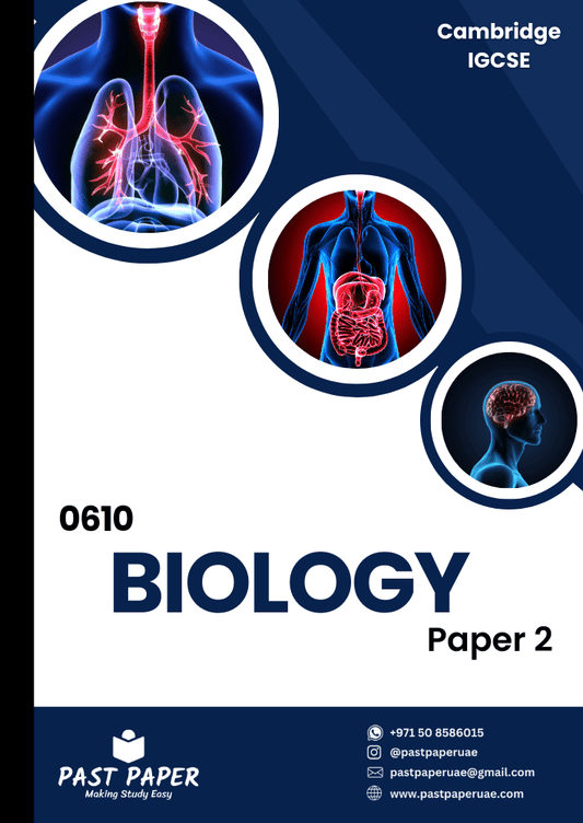 0610 – Biology - Paper 2 Extended - Variant Wise