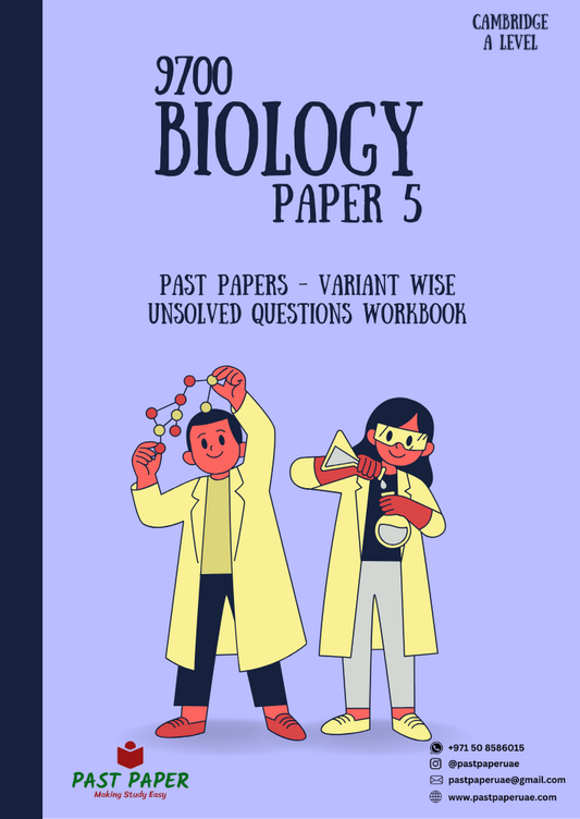 9700 – Biology – Paper 5 - Variant Wise