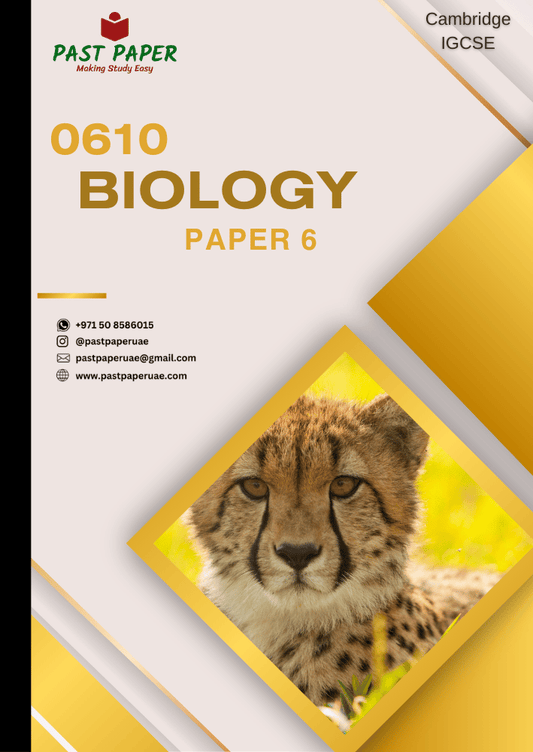 0610 – Biology - Paper 6 - Variant Wise