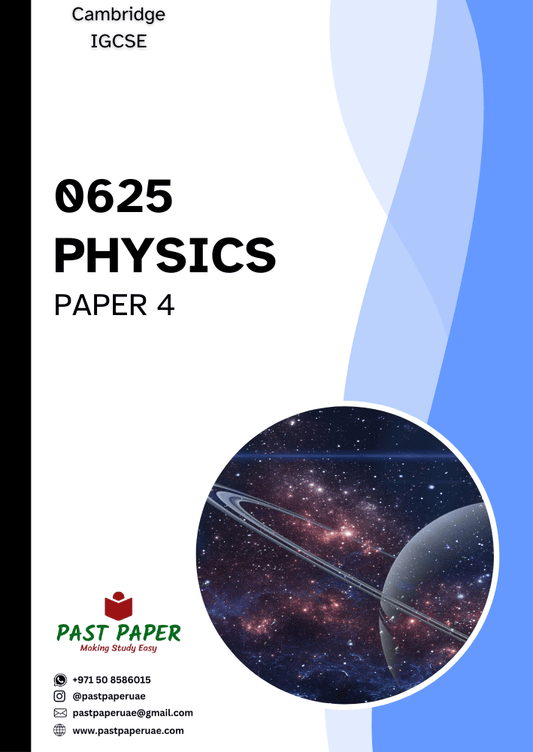 0625 – Physics - Paper 4 Extended - Variant Wise