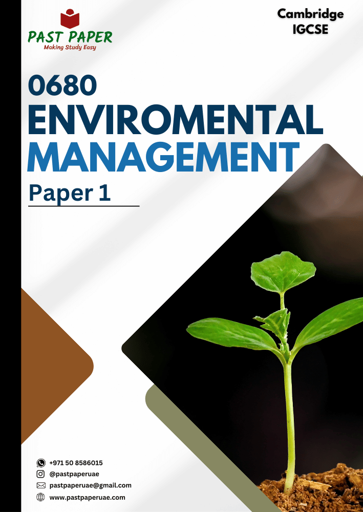 0680 – Environmental Management – Paper 1 - Variant Wise