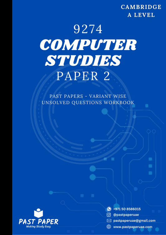 9274 – Computer Studies – Paper 2 - Variant Wise