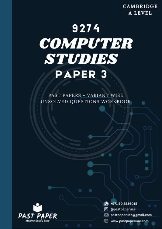 9274 – Computer Studies – Paper 3 - Variant Wise