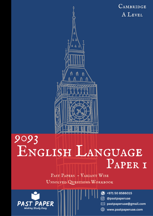 9093 – English Language – Paper 1 - Variant Wise
