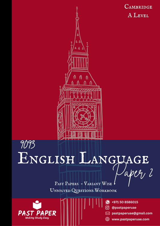 9093 – English Language – Paper 2 - Variant Wise