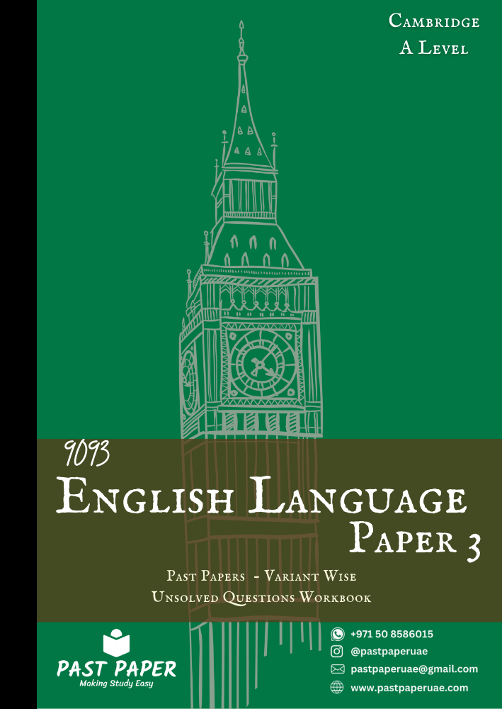 9093 – English Language – Paper 3 - Variant Wise