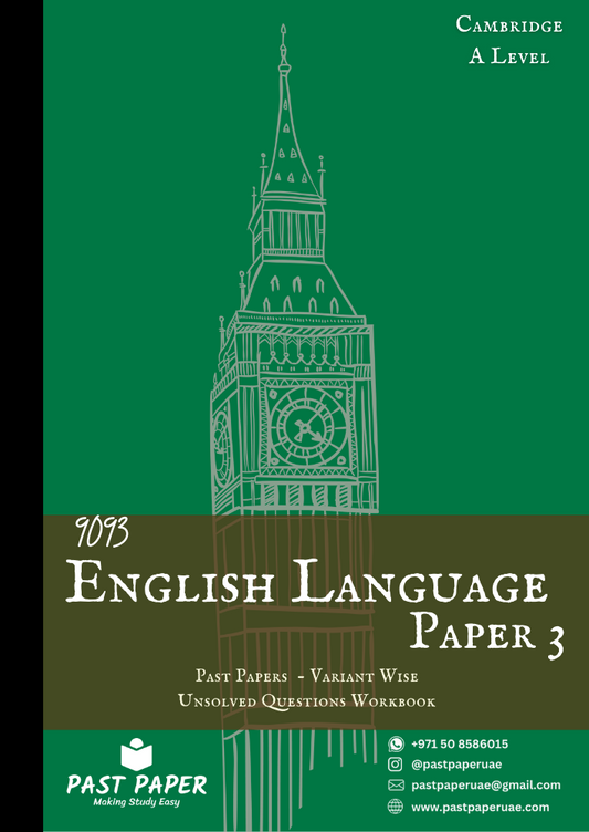 9093 – English Language – Paper 3 - Variant Wise