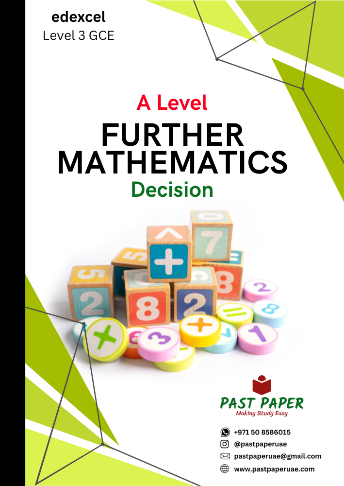 Edexcel – Level 3 GCE – Further Math Decision